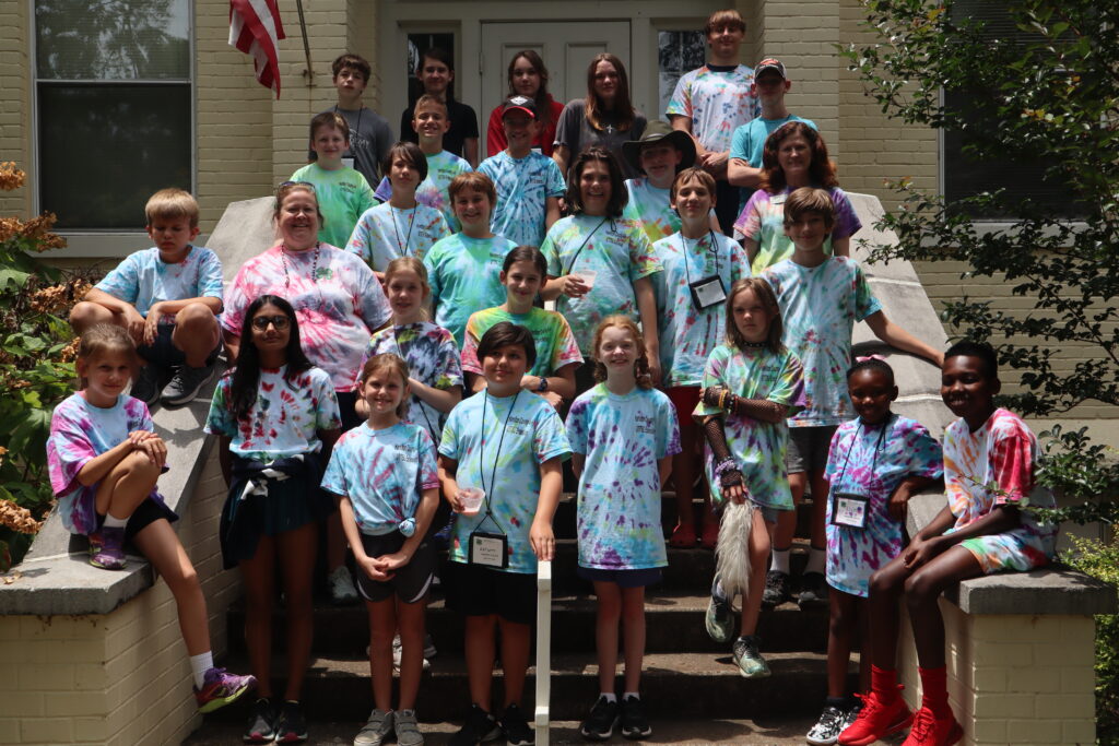 Photo of children and leaders at a day camp